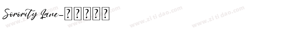 Sorority Lane字体转换